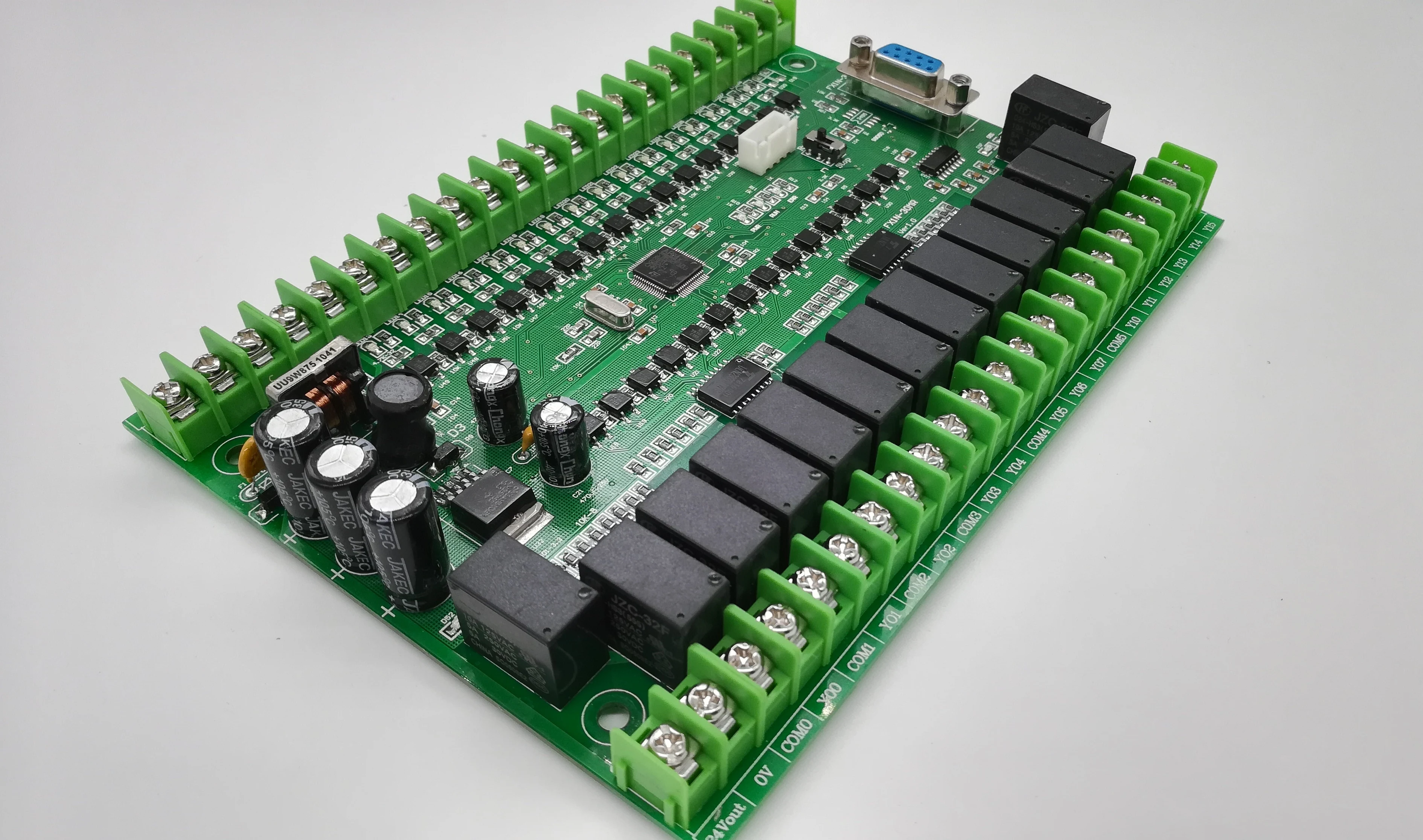 Plc産業用制御ボードと互換性FX1N30オンラインダウンロードモニターテキストタッチスクリーン電源障害を維持する