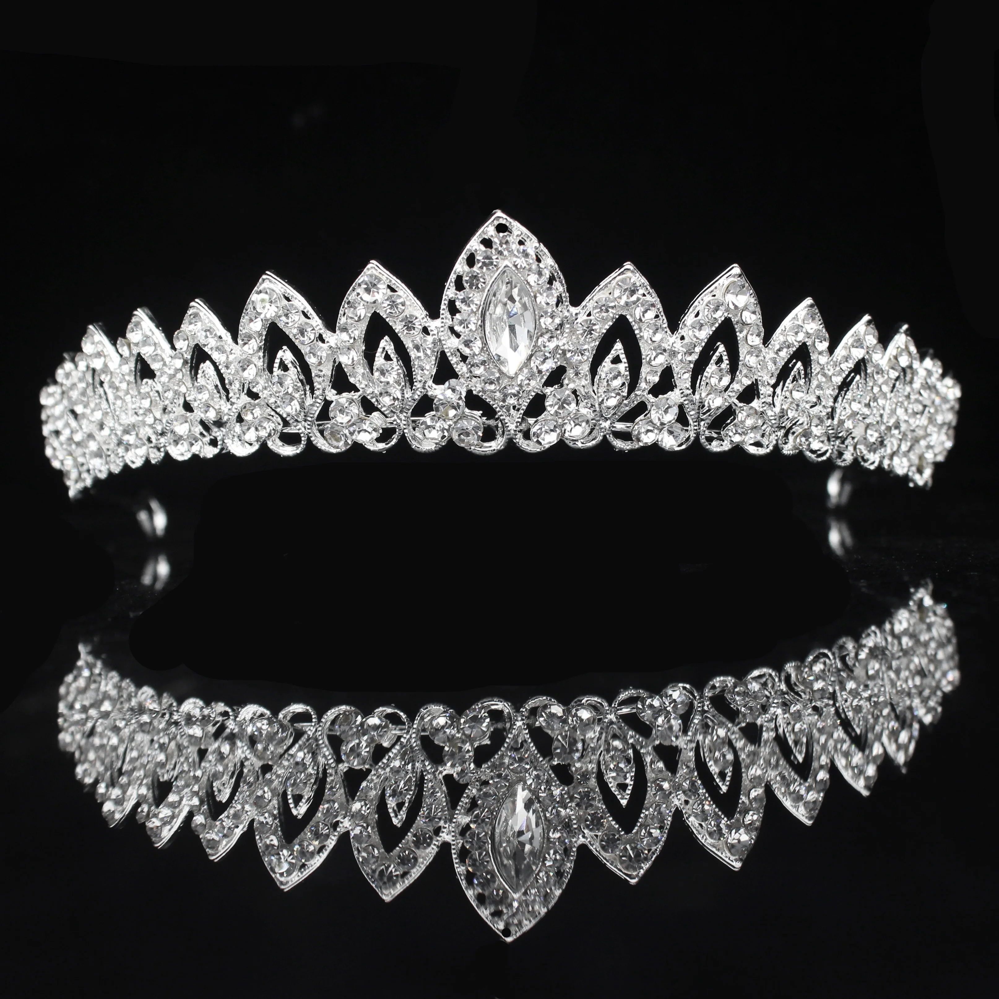 8 Designs Crystal Wedding Bridal Tiara Crown For Women Prom Head Diadem Hair Ornaments Wedding Bride hair Jewelry accessories