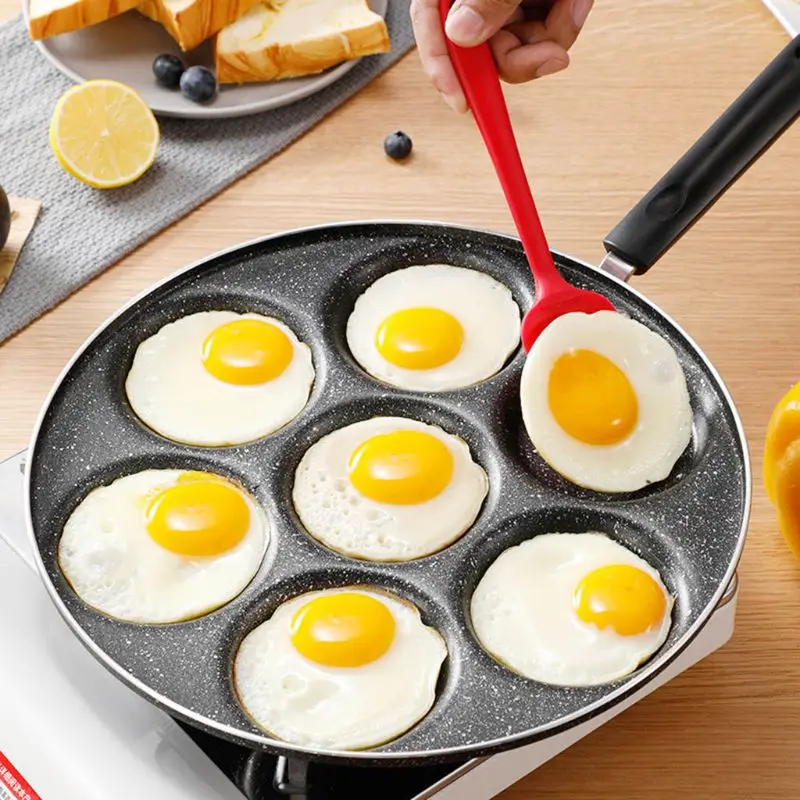 7 Holes Eggs Frying Pot Omelet Pan Non-stick Egg Pancake Steak Omelette Pans Kitchen Cooking Breakfast Maker