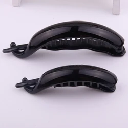 on Sale Hairstick for Women Simple Plastic Banana Hair Clip Black Brown Twist Hairpin for Princess Hair Salon Hairdressing 2 Pcs