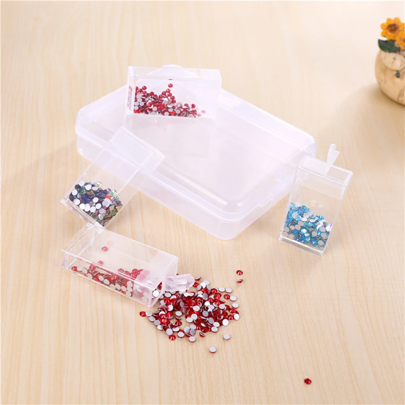 6/10/12/42/64 Girds Diamond Painting Tools Accessories Storage Box Beads Container Diamond Embroidery Stone Mosaic WG2545