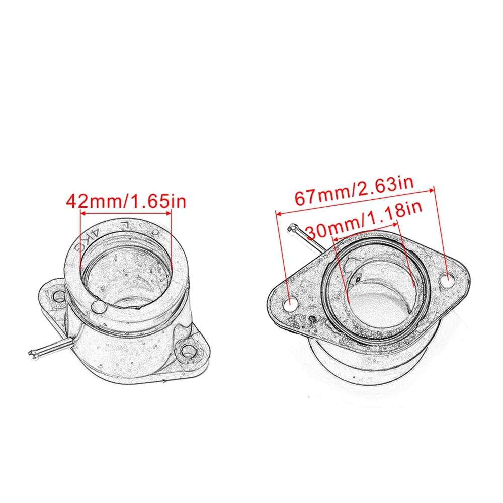 Carburetor Intake Manifold Interface Adapter For Yamaha XJR1200SP XJR1300SP FJR1300 XJR1200 XJR1300 XJR FJR 1200 1300 SP