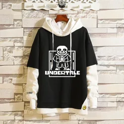 Anime Undertale Sans Sweatshirts Cosplay Costume Hoodies 3D Classic Men Women Hoodie Clothing Fake Hip Hop Two Piece