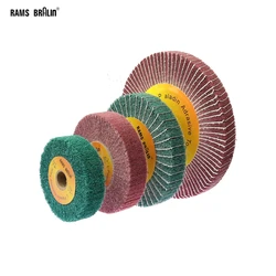 1 piece 150/200/250mm Fiber Mop Polishing Wheel Non-woven Flap Brush