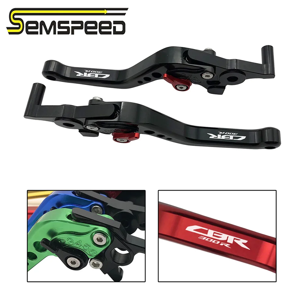 

SEMSPEED CBR300R логотип мотоцикла с ЧПУ Короткие Рычаги Тормозная система сцепления ручки для Honda CBR300R CBR 300R 2014-2017 2018 2019 2020