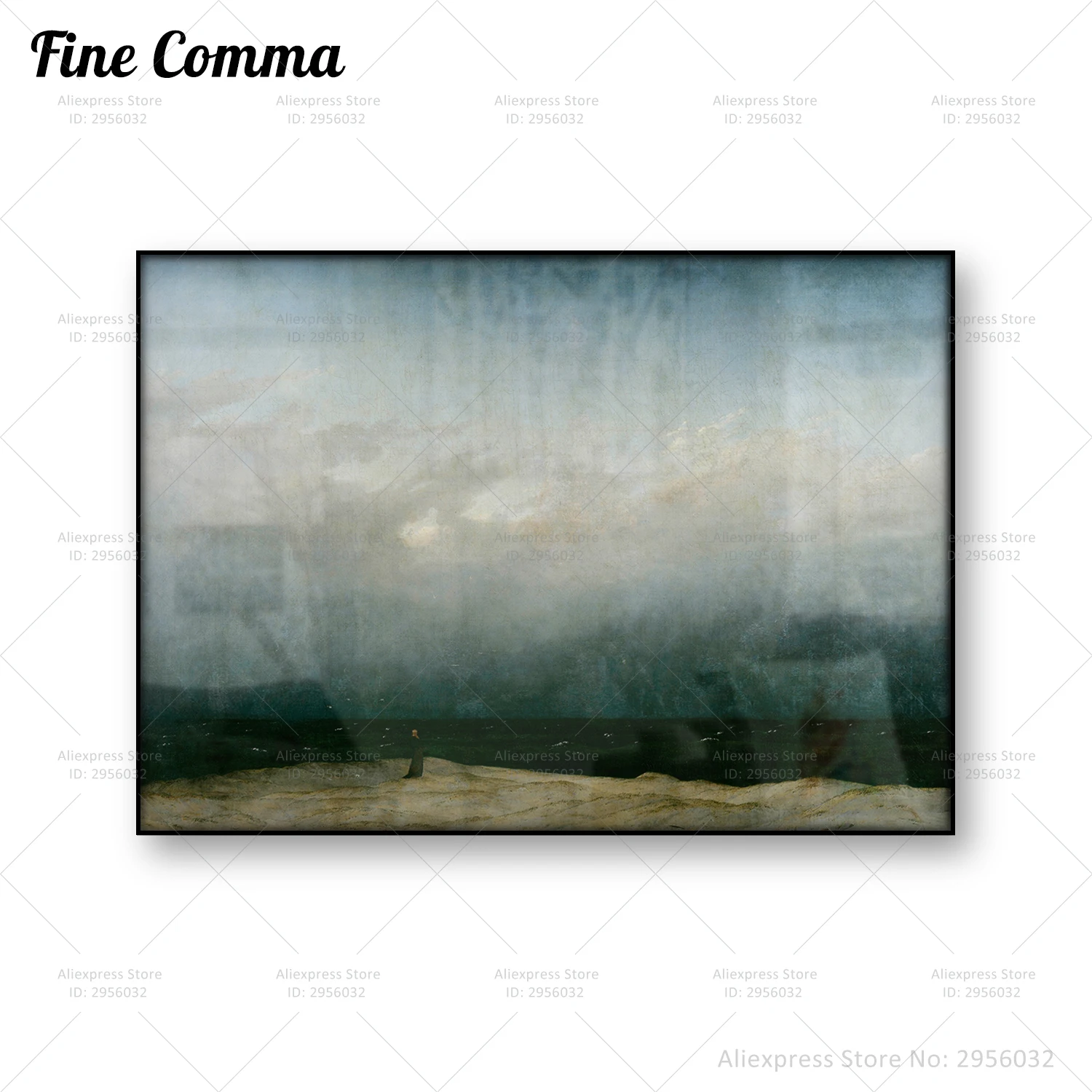 

The Monk by the Sea Caspar David Friedrich Vintage Poster Antique Oil Painting Reproduction Canvas Print Wall Art Home Decor