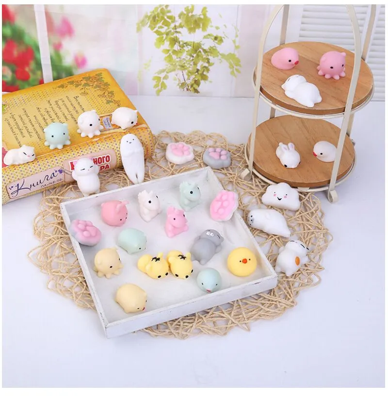 Squishy Mini Change Color Cute Cat Antistress Squishy Ball Squeeze Mochi Rising Abreact Soft Sticky Stress Relief Funny Gift Toy