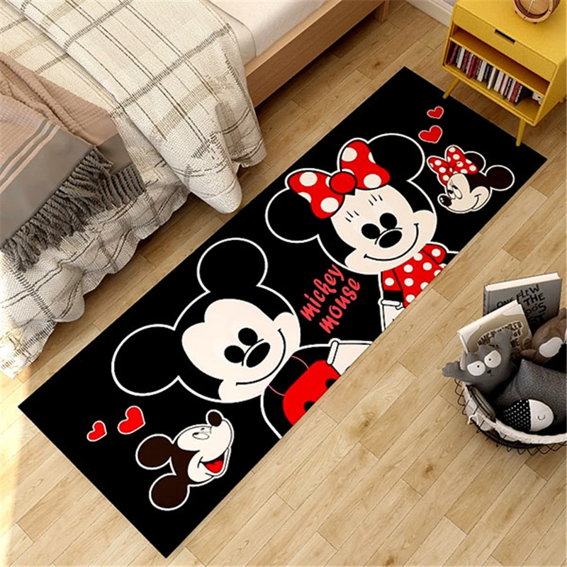 Cartoon Large Rugs Kids PlayMat Carpet Door Mat Mickey Minnie Bathroom Rug Kitchen Carpets Bedroom Floor  Outdoor Doormat