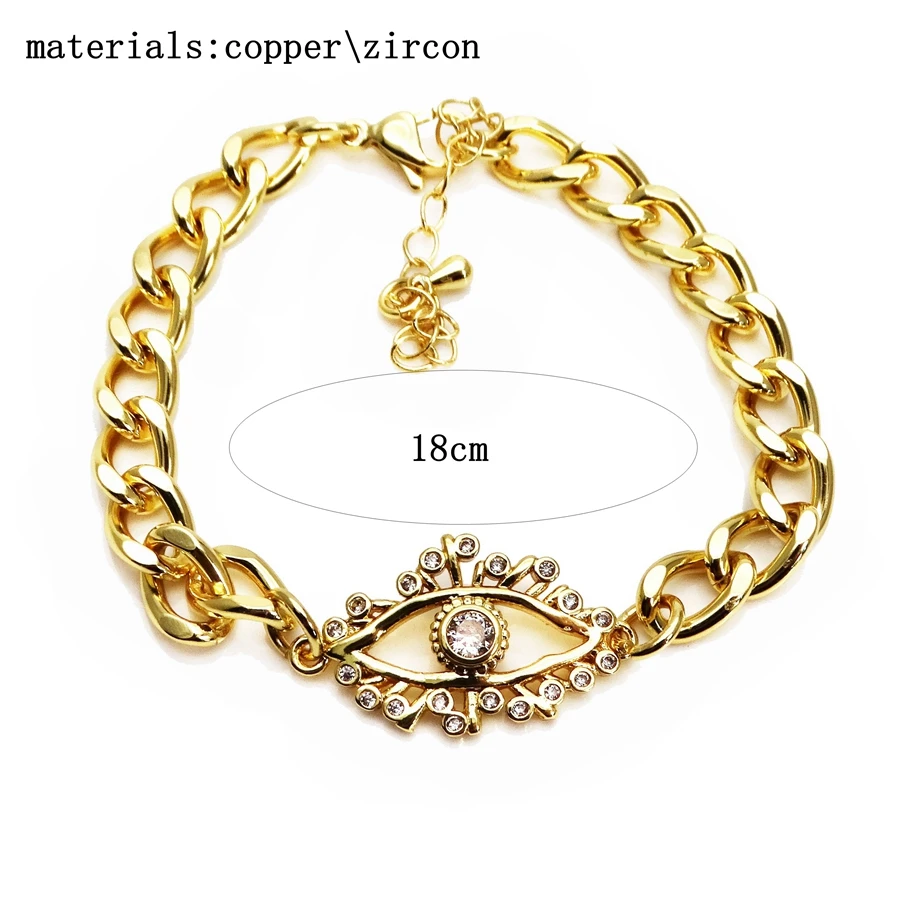 Micro zircon bracelet  Hand Bracelets Magic eye Push and pull adjustable bracelet moon chain link Jewelry Accessories