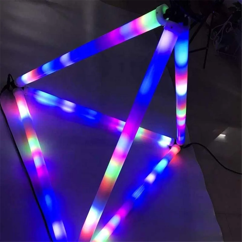 5PCS WS2811 RGB 360 degree dmx 3D led pixel tube Dia 40mm DC12V 1m 0.5m led pixel tube pixel For exhibitions /stage