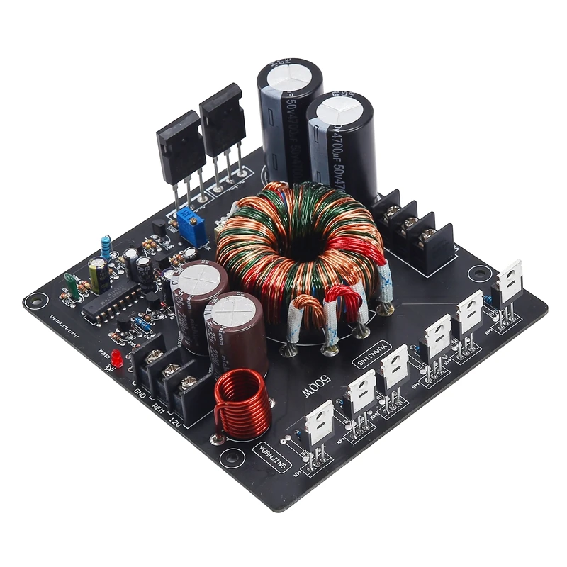 500W DC12V To Dual  +-40V Boost Power Supply Board For HiFi Amplifier Car Amp