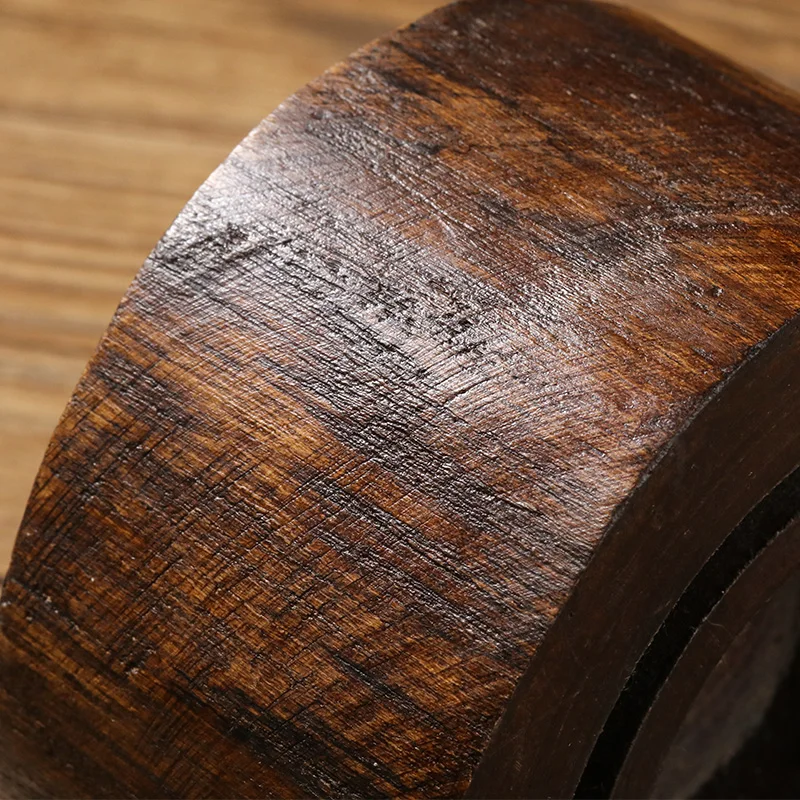 WHYOU-Southeast Asia Solid Wood Candlestick, Retro Candle Holder, Creative Desktop Decoration