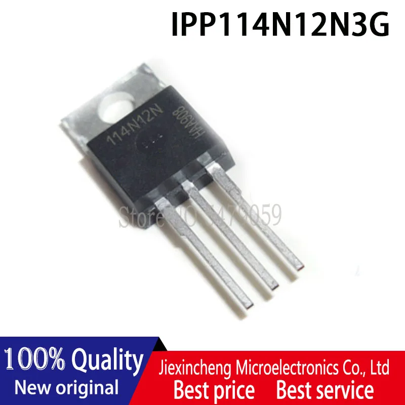 5 шт., IPP114N12N3G 114N12N MOSFET N-Ch 75A 120V TO220, новый оригинальный