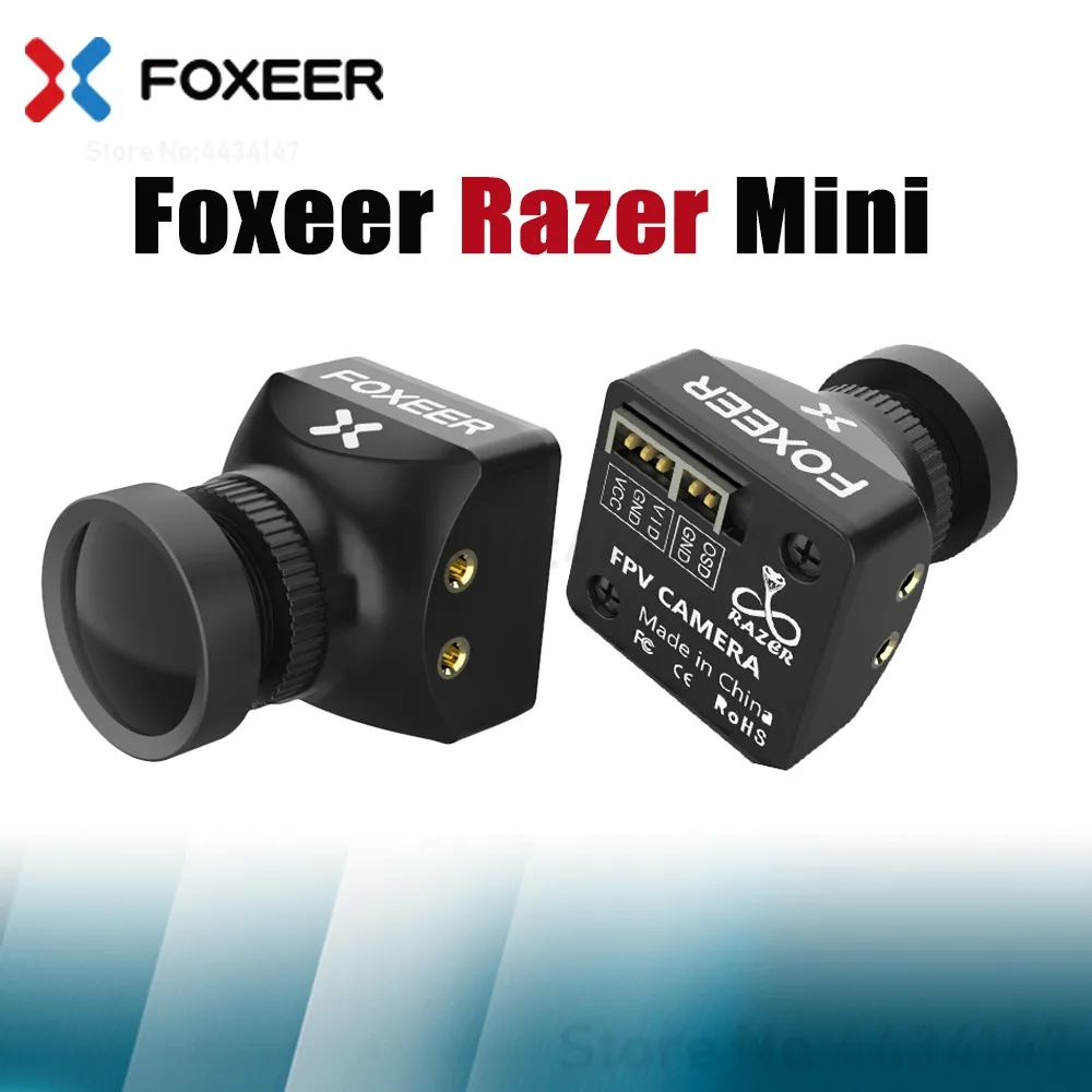 

Foxeer NEW Razer Mini HD 5MP 2.1mm M12 1200TVL PAL NTSC 4'3 16'9 FPV Camera w/ OSD 4.5-25V Natural Image For Arrow upgrade RC