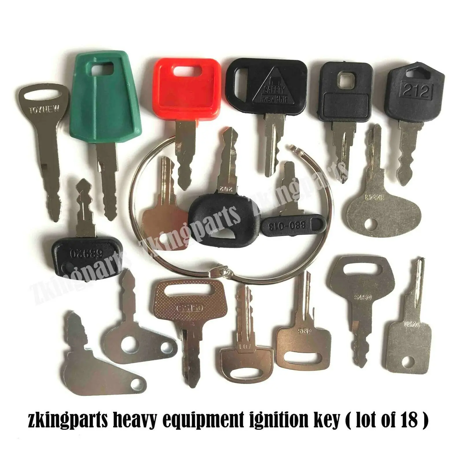 18 Heavy Equipment Construction Ignition Keys Key Set Heavy Equipment Keys