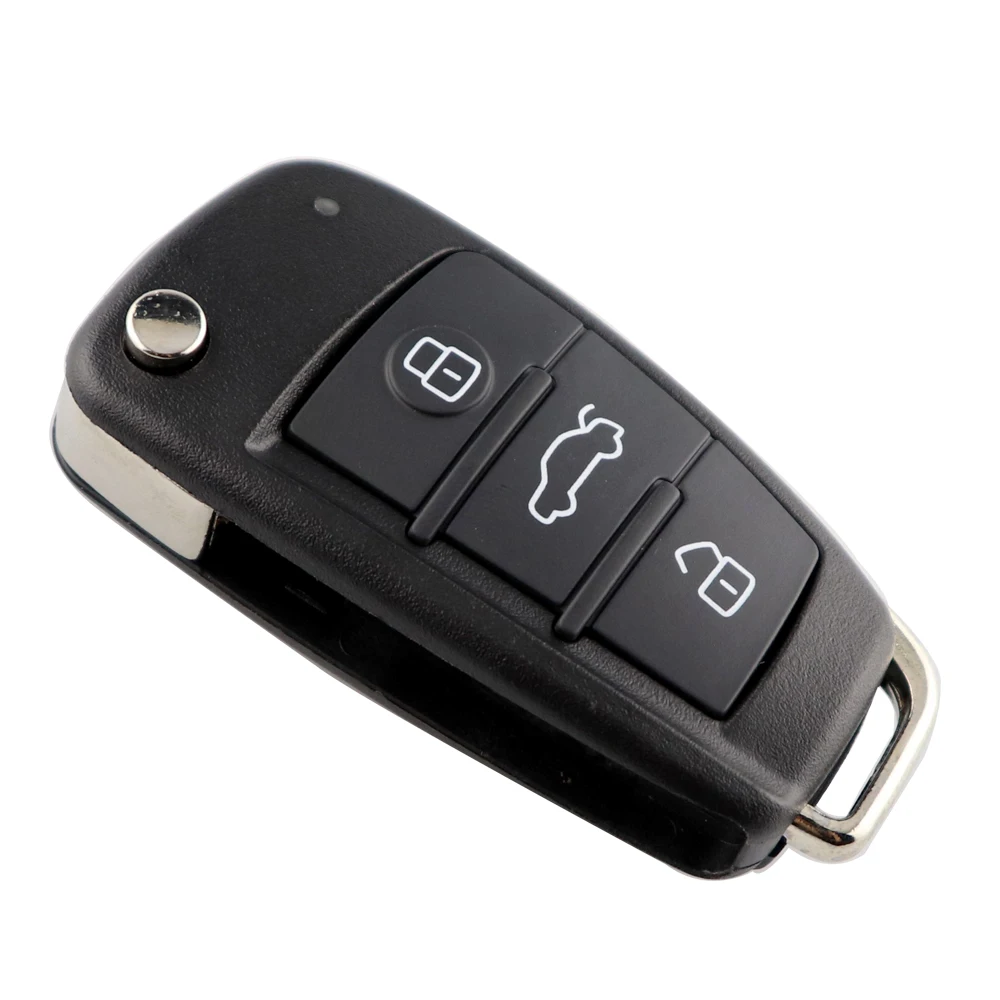 YIQIXIN No Blade Remote Car Key Shell Cover For Audi A6L TT A3 A8 A2 A4 A5 A6 S LINE RS S1 S3 S4 S5 Q3 Q5 Q7 C6 B6 B7 3 Button