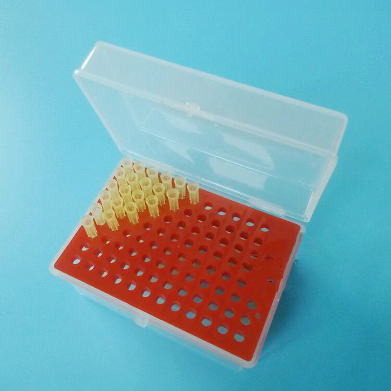 Tip Box Plastic Box For Pipette Tips 200 ul 96 Wells Chemical Biological Laboratory Pipette Tip Cartridge For 200 ul Tips 1 / PK