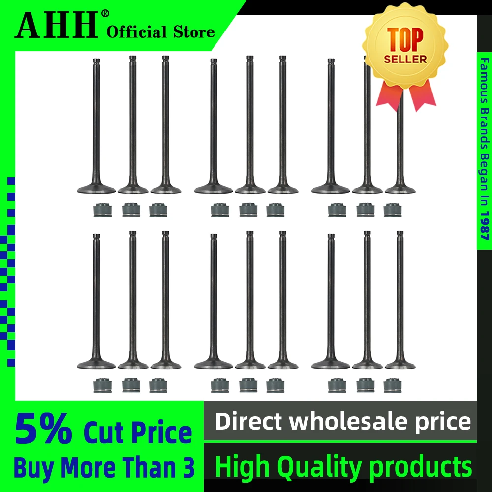 

AHH 8PCS/sets Intake Exhaust Valves with Oil Seal For HONDA Steed400 Steed600 Steed Big Ant VTR VTR250 Motorcycle Accessories