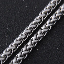 Fashion Jewelry Hip Hop Chain Necklace 3 mm Exaggerated Personality Long Stainless Steel Necklace For Man