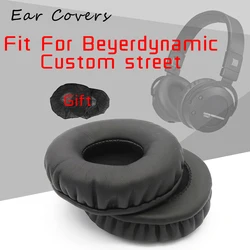 Ear Pads For Beyerdynamic Custom Street Headphone Earpads Replacement Headset Ear Pad PU Leather Sponge Foam