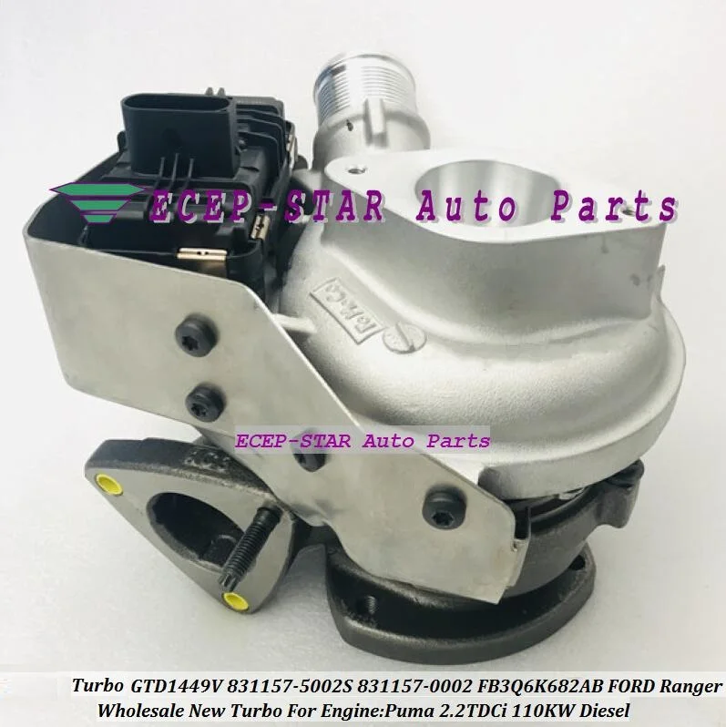 

Турбо GTD1449V 831157-5002S 831157-0002 831157 5002S FB3Q-6K682-AB FB3Q6K682AB Для FORD Ranger Для Puma 2.2L 2.2TDCi 110KW