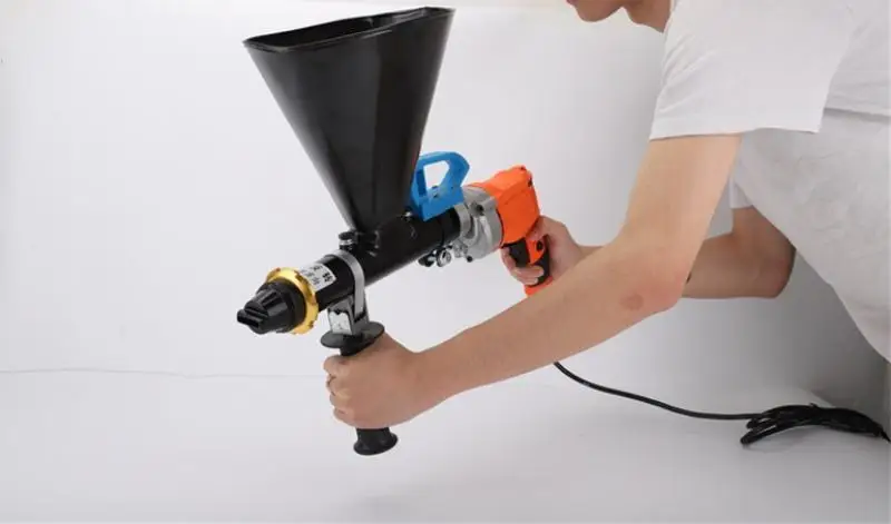 Hand-held wall slot grouting machine electric mortar grouting caulking gun