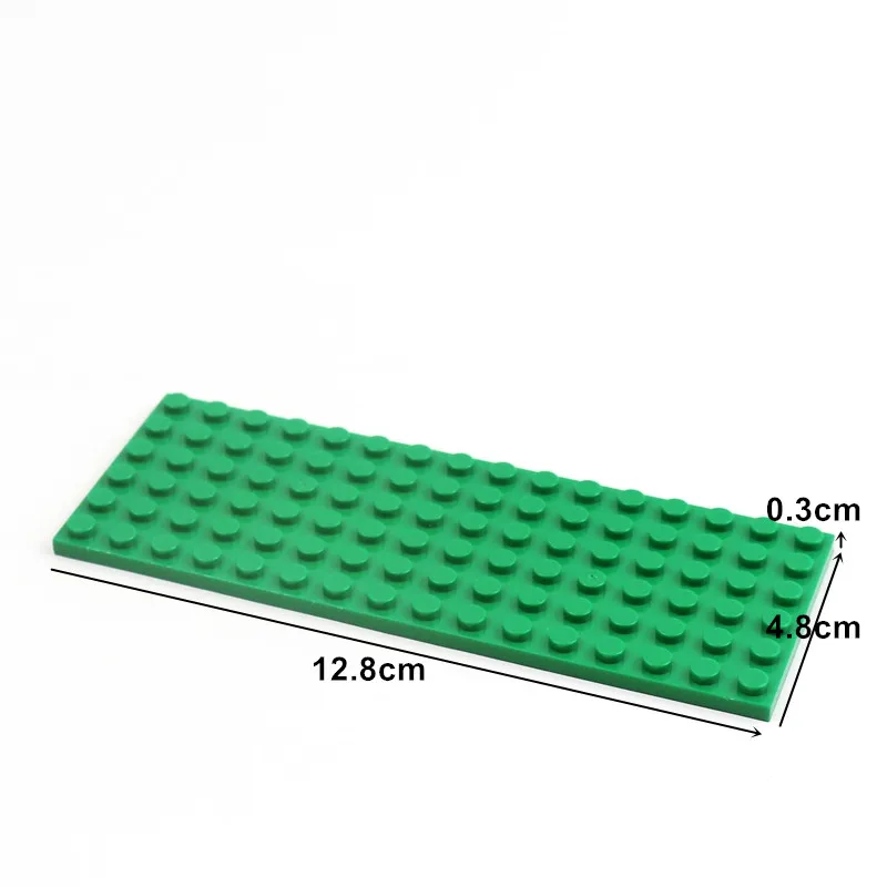 10 Pieces MOC Building Blocks Plate 6 X 16 Baseplate Parts 3027 Bricks Lovers Blocks Kids Educational Technical Building Toys