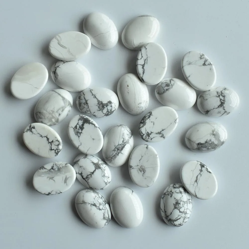 Mode Großhandel 50 Stück/Lot Ovaler Naturstein Gemischter Cabochon 13x18mm Schmuck- & Kleidungszubehör Kostenloser Versand – Detail 19
