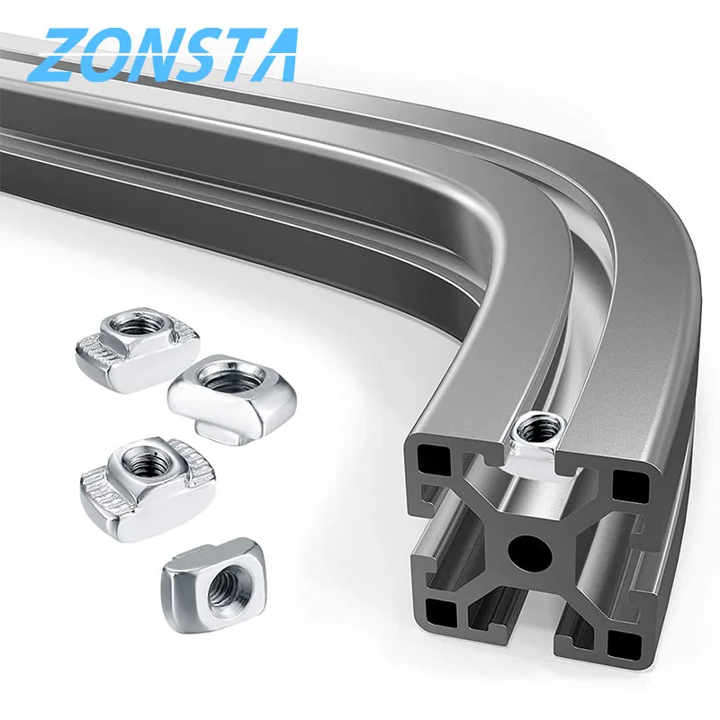 Slide T Nut M3 M4 M5 M6 M8 Aluminium profile fastener connector T-Nuts 3D printer sliding Nut Hammer Head Slot Nut 20 30 40 EU