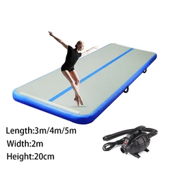 Inflatable Gymnastics AirTrack 2M Width 3/4/5M Length Tumbling Air Track Floor Trampoline for Home Use/Training