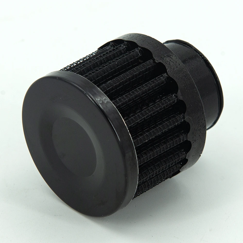 25mm Universal Interface Motorcycle Auto Air Filter 25mm Black Car Cone Cold Air Intake Filter Turbo Vent Crankcase Breather