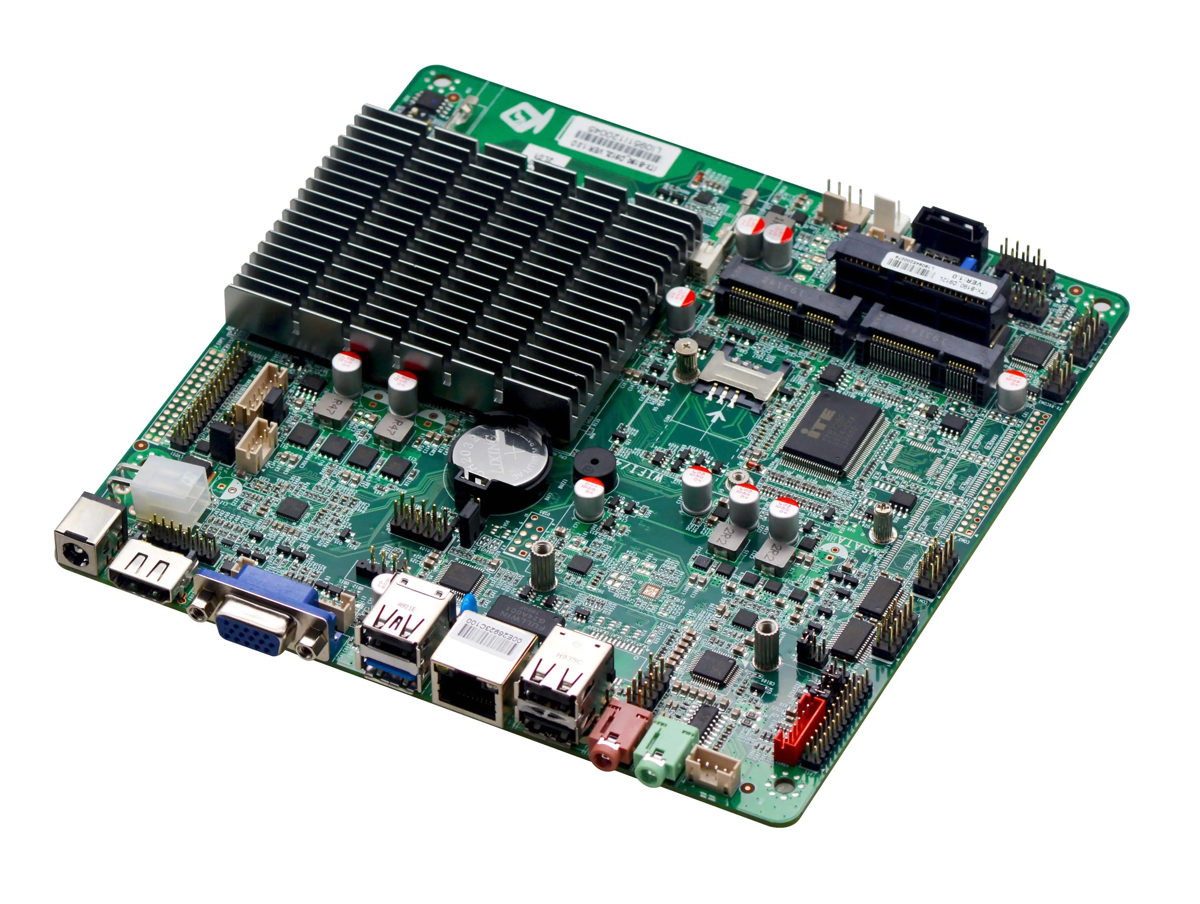 

ITX-B190 Fanless AIO motherboard intel J1900 Bay Trail quad core Mini Itx Motherboard wifi /3g /2*RS232 1000M LAN