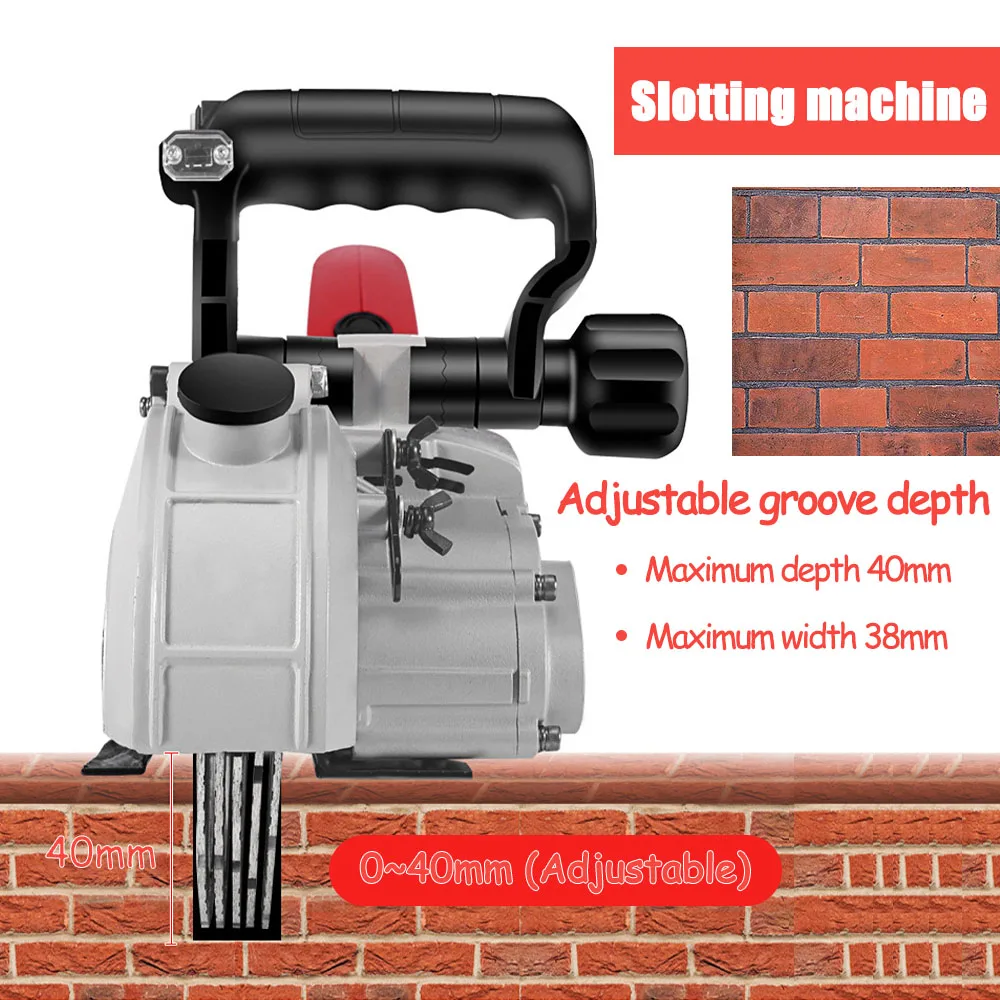 Tường Chaser Máy Điện 5500W Cưa Rãnh Cắt 220V 40Mm Tường Bê Tông Router Làm Khe máy