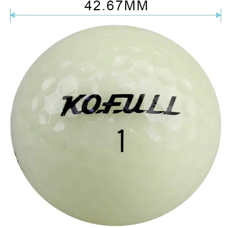 6 Packs Glow Golfbälle für Nacht Sport Turnier Fluorescent Glow In The Dark Langlebige Helle Luminous Night Golf ball