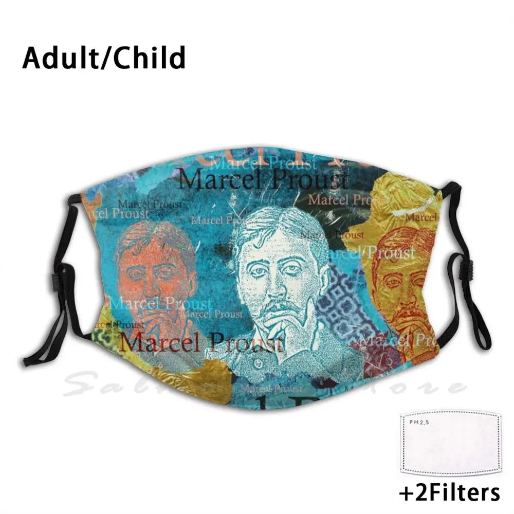 Marcel Proust Funny Print Reusable Pm2.5 Filter Face Mask Mallybeau Mouse Dwelling Marcel Proust In Search Of Lost Time À La