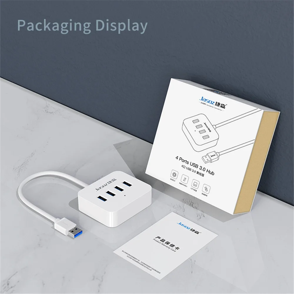 Jasoz Hub USB 3.0 USB Đa Năng Bộ Chia 4 Cổng USB 3.0 2.0 Có Micro Sạc Điện Cho Lenovo Xiaomi Macbook pro PC Hub USB 3 0 1M
