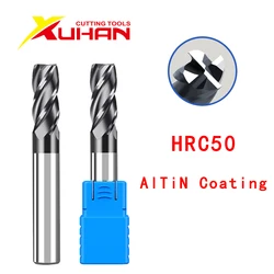 4 Flutes HRC50 Carbide End Mill Alloy Carbide Milling Tungsten Steel Milling Cutter EndMillS CNC Cutting tools