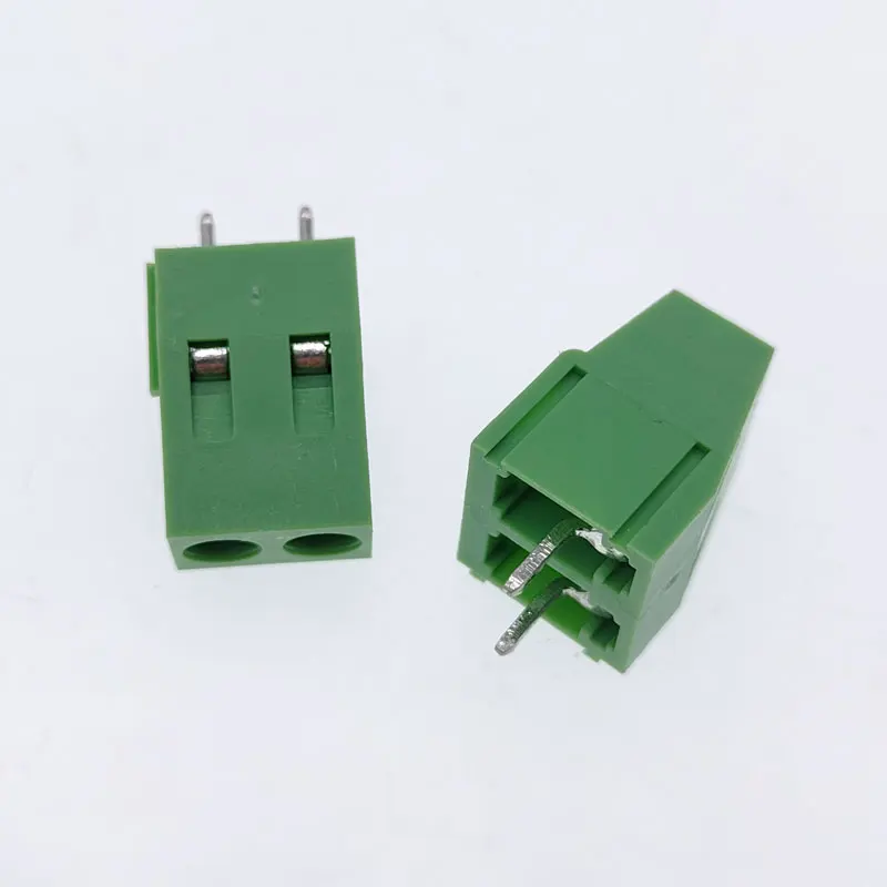 Conector de bloque de terminales de tornillo PCB, terminales de 2 pines, 5,0 V, 10A, DG/KF128, 5,08mm/380, 10 unidades