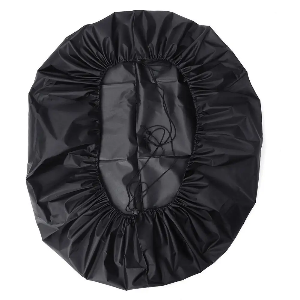 112cm Outdoor Round Waterproof BBQ Grill Cover Dustproof Fire Hearth Case Garden UV Resistant Protective Cover BBQ Grill Cover