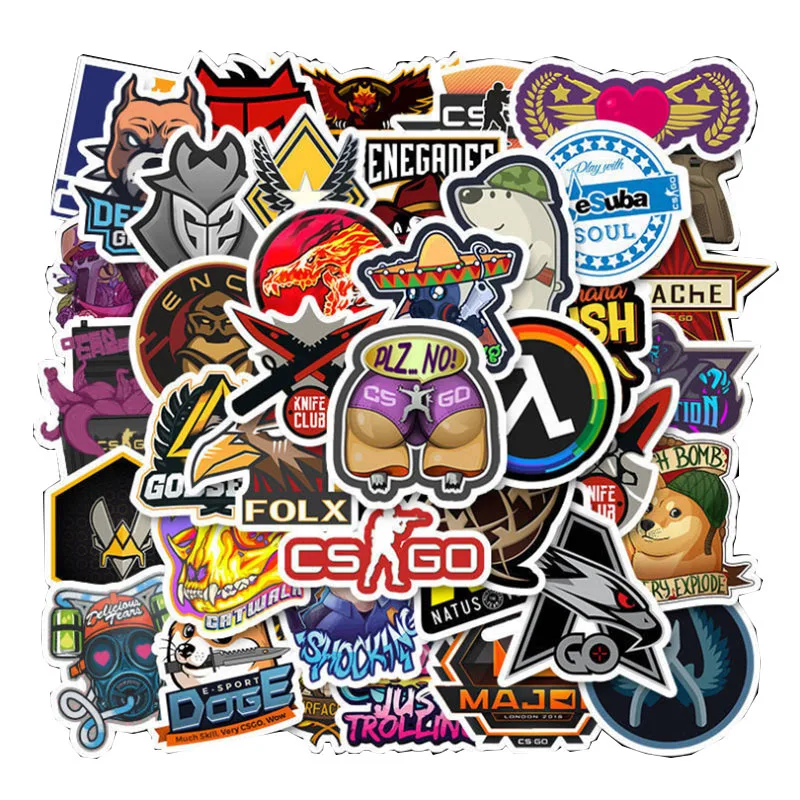 10/30/50pcs  Classic Shooting Game Counter-strike  Graffiti Stickers Passionate Battle Waterproof Skateboard Travel Suitcase