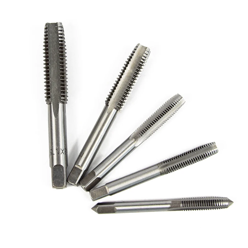 6pcs M6 M7 M8 M10 M12 Thread Tap Wrench Set Tungsten Steel Screw Thread Tap Drill Bit For Metal Working Metric Hand Taps