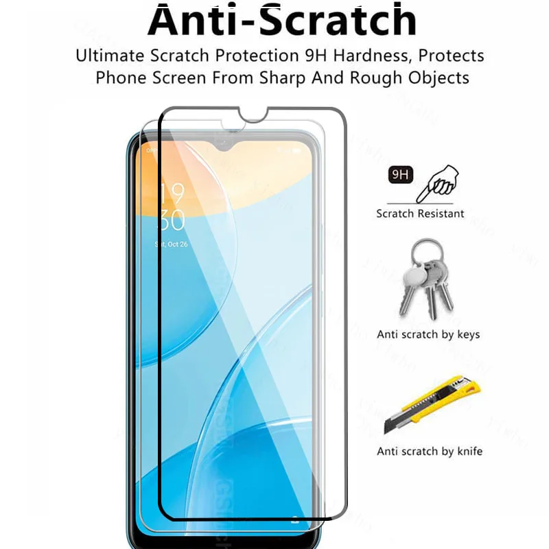 Protective safety Glass for OPPO A15 Tempered Screen Protector glas On orro opo a15 Camera full cover Lens Film Phone Protection