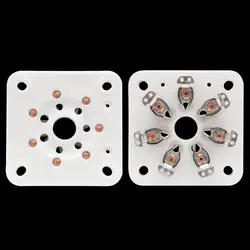 2PCS 7pin U7G Ceramic vacuum tube socket for Fr 813 FU-13 4B27 5-125B 8001 Vintage amplifier DIY Panel Chassis Mount