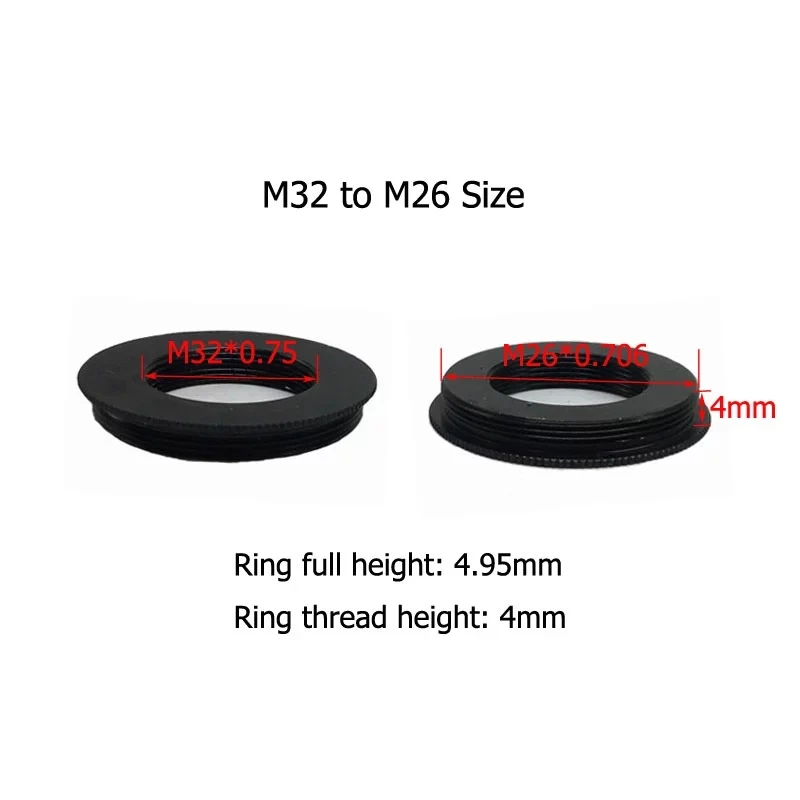 

M30 to M32 to M25 to M26 Microscope Objective Lens Adapter Ring for Nikon Leica Mitutoyo Microscope