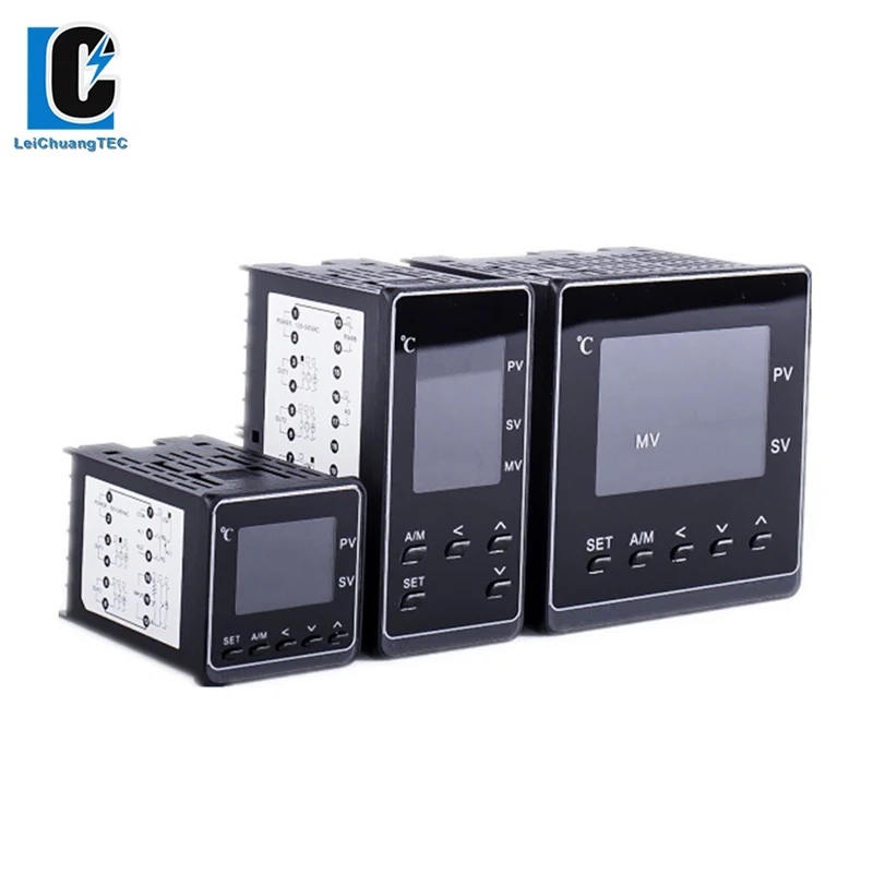 48x96mm K E J PT100 Input  Dual Output  With 2 Alarms 50 Segments Programmable LCD Pid Temperature Controller