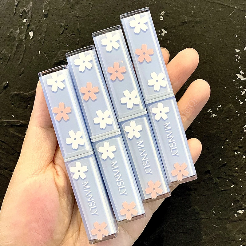 Blue Flowers Velvet Matte Lipstick Soft Touch Long Lasting Waterproof Easy To Wear Natural Smooth Makeup Beauty Women Cosmetics