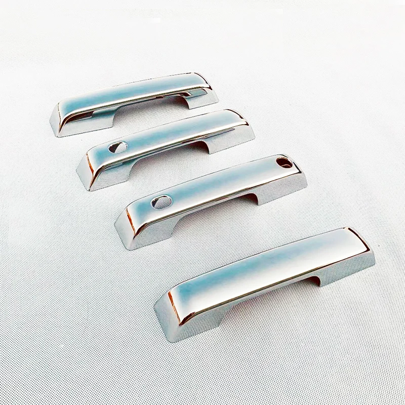 ABS تقليم الكروم سيارة الجانب الأمامي مقبض الباب السلطانية غطاء للفورد F150 4 باب 2021 2022 السيارات ملصقا السيارات اكسسوارات السيارات 8 قطعة #4