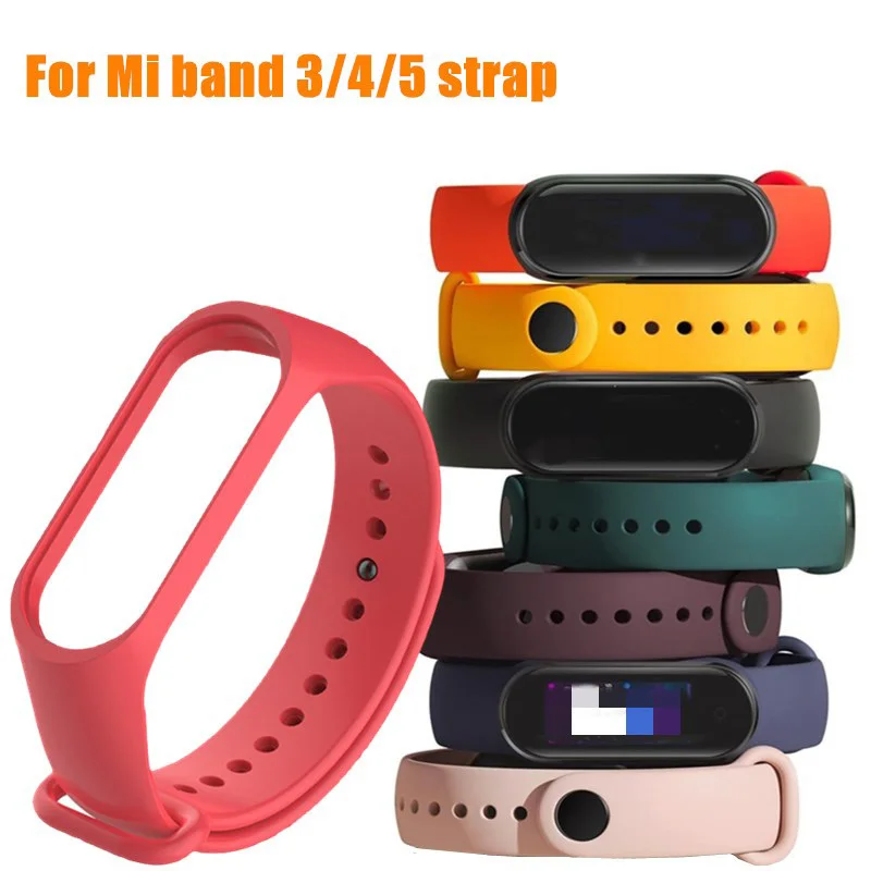 Bracelet en Silicone bracelet Sport Pour Xiaomi Mi Bande 5/4/3 bracelet bracelet De Remplacement Pour Xiaomi mi bande 4 bracelet miband 5 sangle