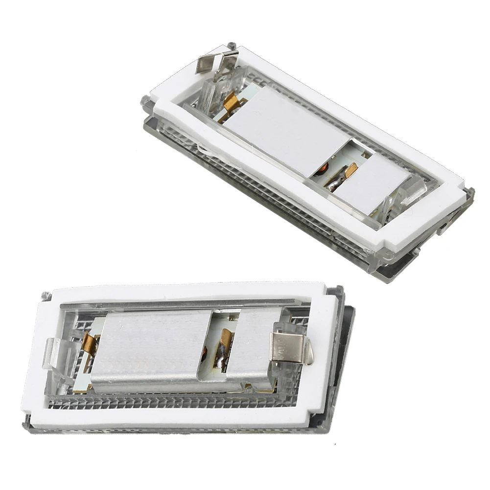 2 pçs dropship led luz da placa de licença led canbus luz da cauda do automóvel branco lâmpadas led para bmw 3er e46 4d 1998-2003 acessórios do carro