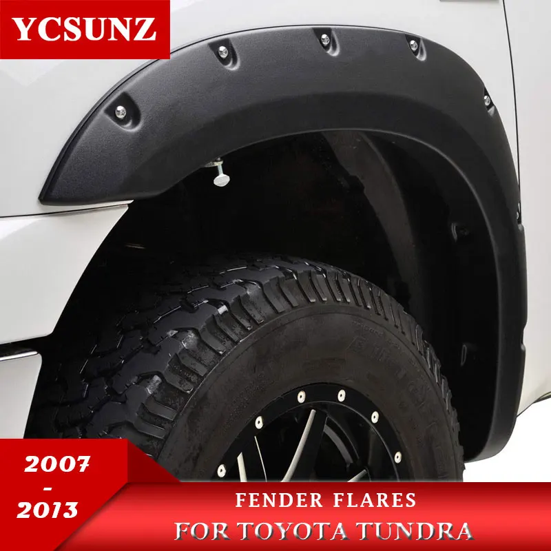 Fender Flares Wheel Arch For Toyota Tundra 2007 2008 2009 2010 2011 2012 2013 Double Cabin With Bolt